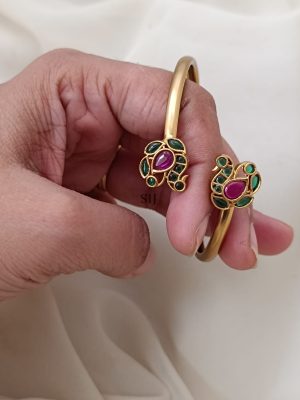 Gold Plated Peacock Design Bracelet