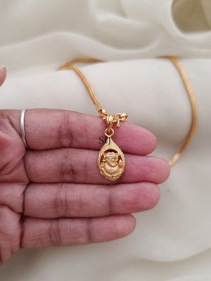 Gold Plated Vinayaka Pendant And Chain