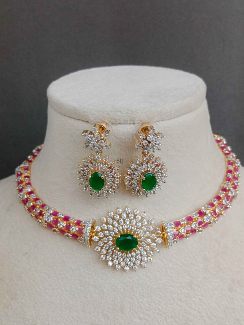 Imitation Multicolor Stones Necklace