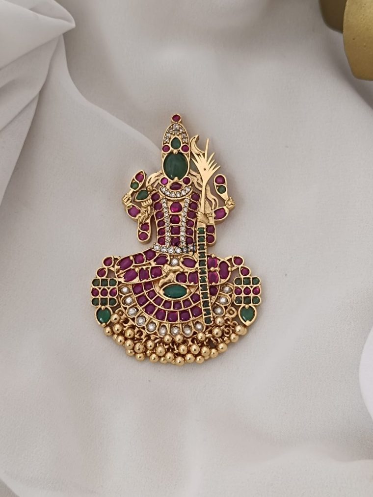 Kamakshi Devi Ruby Stones Pendant