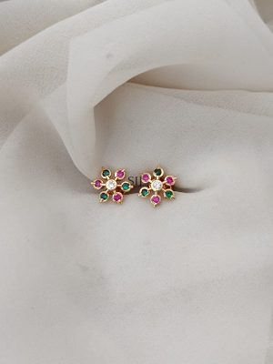 Multicolor Diamond Replica Ear Studs