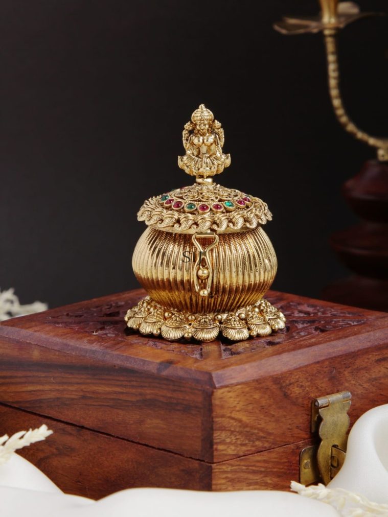 Traditional Lakshmi Kumkum Box