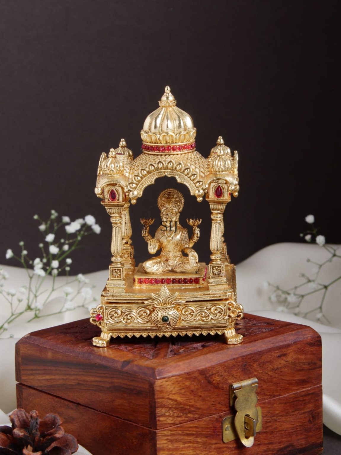 Traditional Lakshmi Mandir Kumkum Box