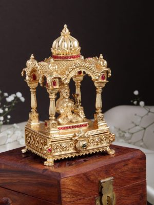 Traditional Lakshmi Mandir Kumkum Box