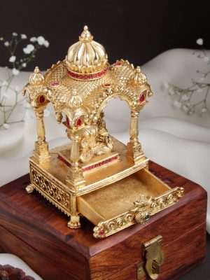 Traditional Lakshmi Mandir Kumkum Box