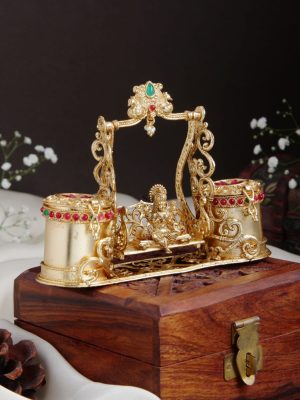 Traditional Lakshmi Swing Kumkum Box