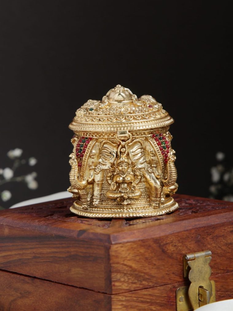 Traditional Lord Venkateshwara Kumkum Box