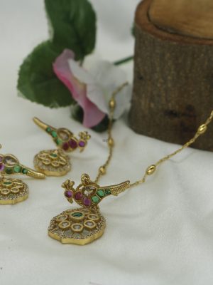 Traditional Peacock Pendant Chain