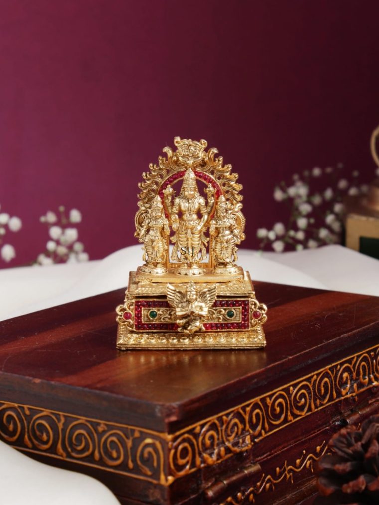 Traditional Vishnu Kumkum Box