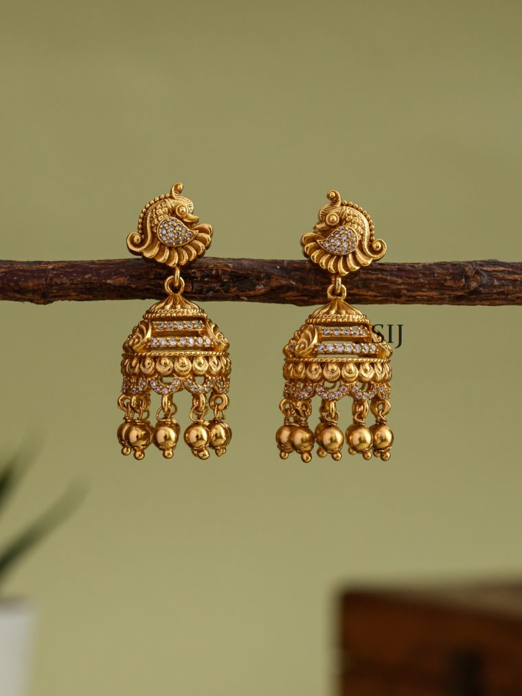 Imitation Peacock Jhumkas