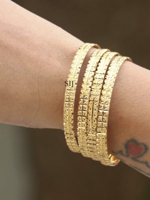 Imitation Traditional Gold Plated Bangles