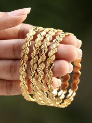 Traditional Leaf Design Bangles