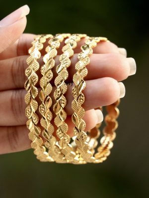 Traditional Leaf Design Bangles