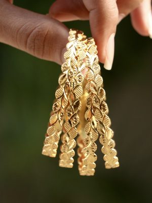 Traditional Leaf Design Bangles