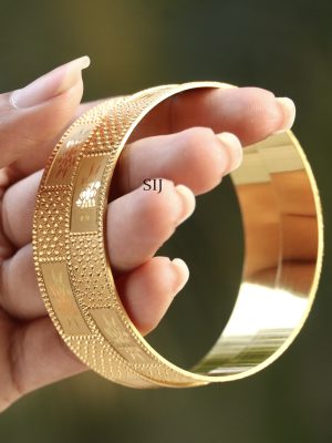 Imitation Gold Plated Broad Bangles