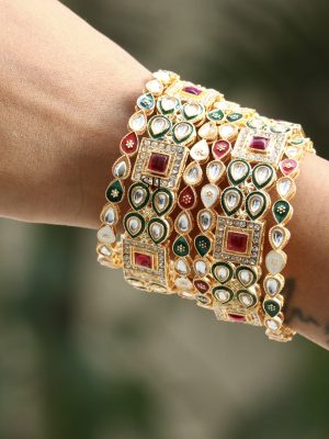 Imitation Kundan Stones Bangles