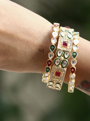 Imitation Kundan Stones Bangles