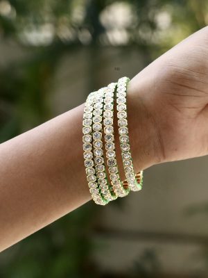 Imitation Kundan and AD Stones Bangles