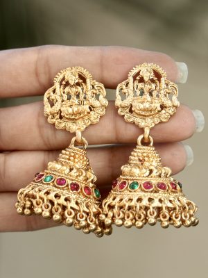 Traditional Multi Layers Pearl Haram with Lakshmi Pendant