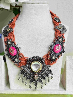 Artificial Boho Style Thread Long Necklace