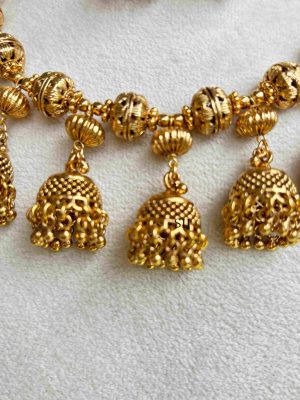 Imitation Jhumkas Type Necklace Set