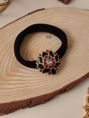 Imitation Floral Kundan Jadau Hair Band