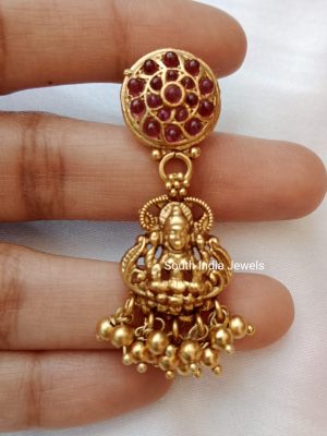 Goddess Lakshmi Gold Beads Necklace