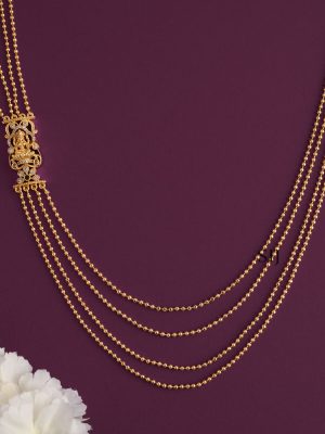 Traditional Lakshmi Mugappu Layer Chain