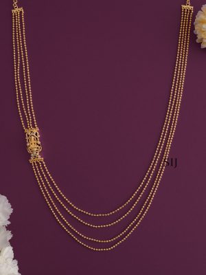 Traditional Lakshmi Mugappu Layer Chain