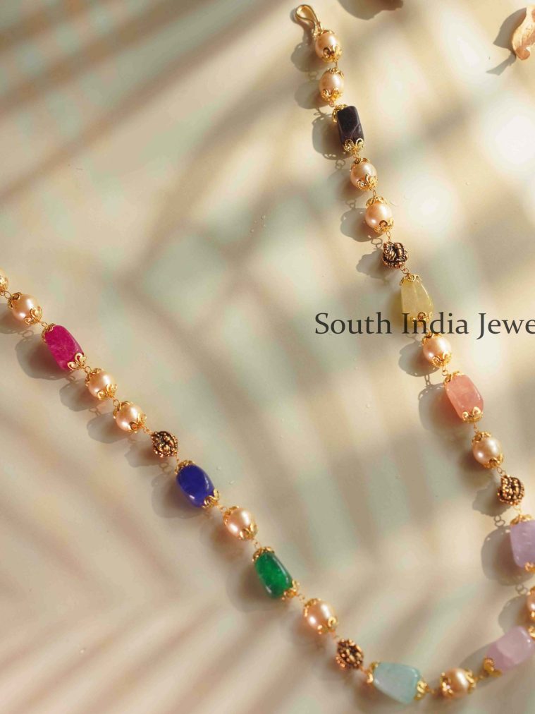 Artificial Multi Color Beads Necklace