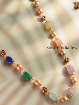 Artificial Multi Color Beads Necklace