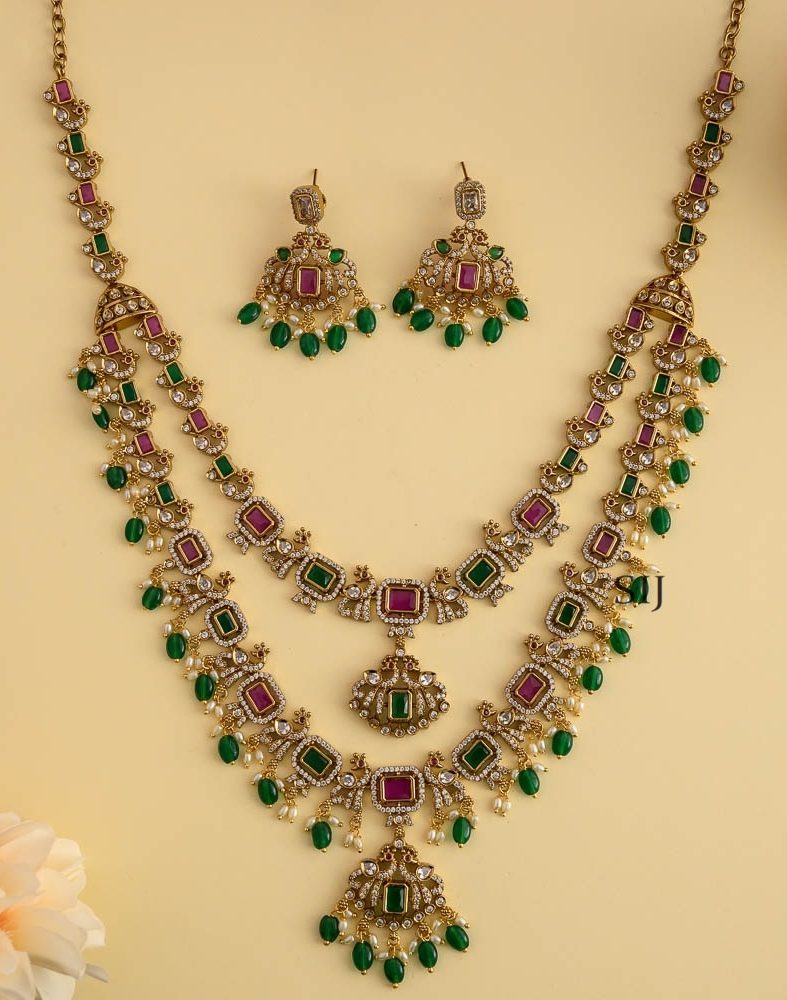 Imitation Victorian Multi Stones Replica Layer Haram