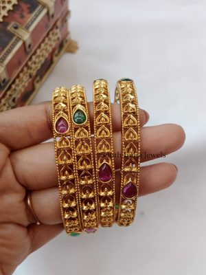 Matt Finish Antique Design Bangles