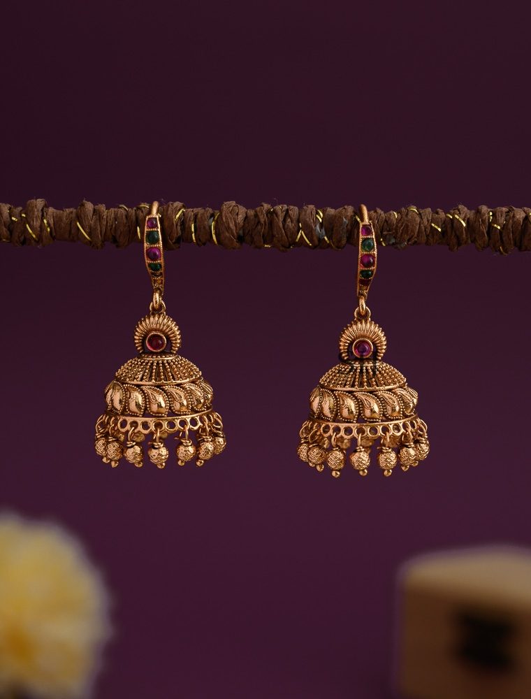 Traditional Hook Drop Jhumkas