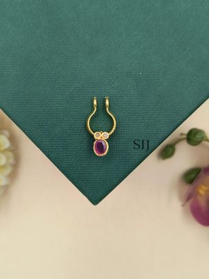 Imitation Stones Nose Pin