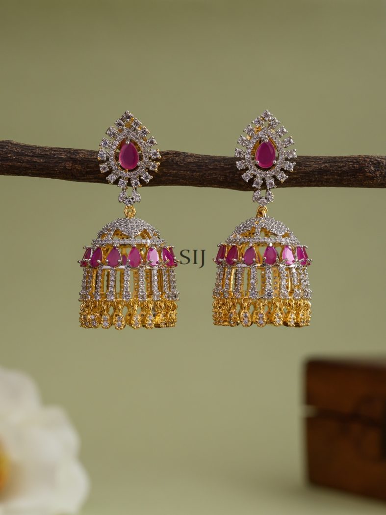 Imitation GJ Ruby Jhumka