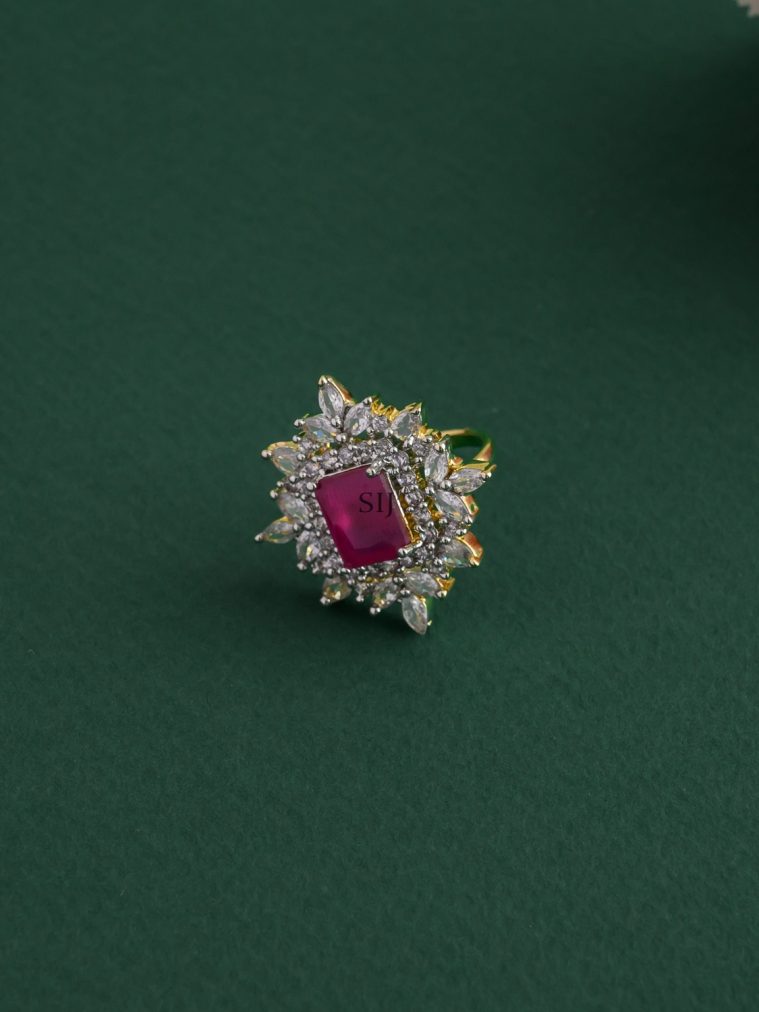 Imitation GJ Ruby Ring