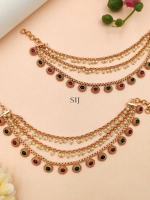 Multicolor Stone Layered Pearl Mattal