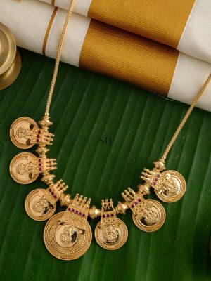 Temple Design Lakshmi Coin Bridal Necklace