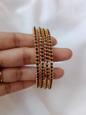 Traditional Black Stone Bangles