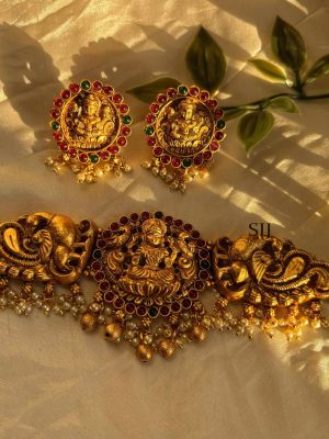 Antique Lakshmi Necklace Set