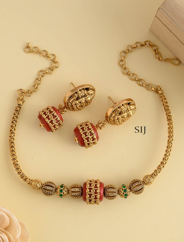 Artificial Statement Necklace Set