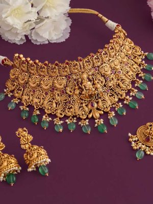 Imitation Bridal Lakshmi Choker Set