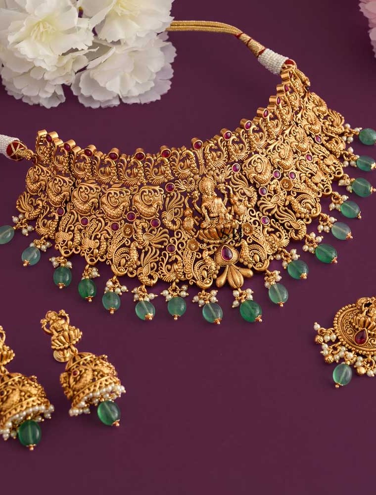 Imitation Bridal Lakshmi Choker Set