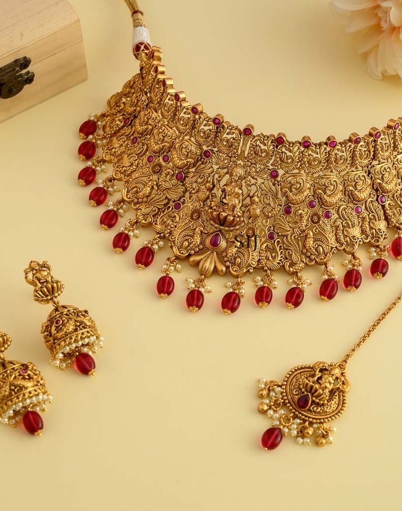 Artificial Bridal Lakshmi Choker Set