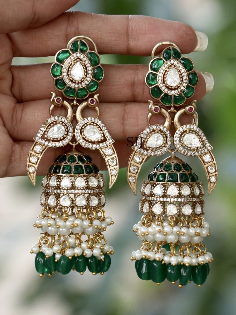 Imitation Jadau Kundan Jhumkas