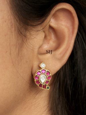 Traditional Jadau Kundan Ear Studs