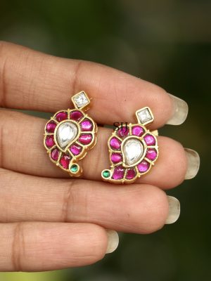 Traditional Jadau Kundan Ear Studs