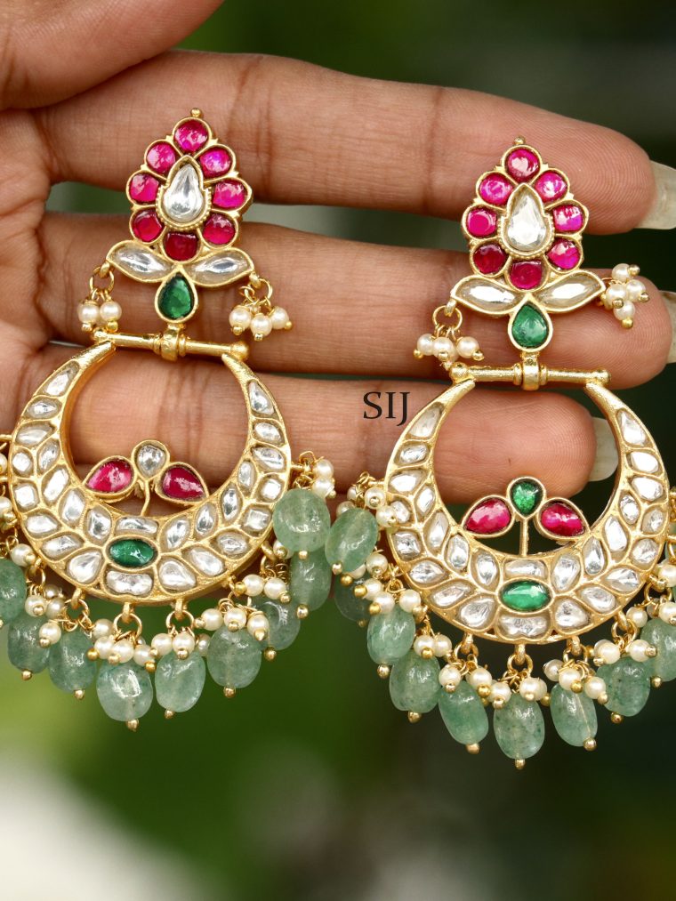 Imitation Chandbali Jadau Kundan Earrings