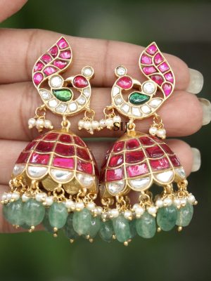 Traditional Jadau Kundan Jhumkas